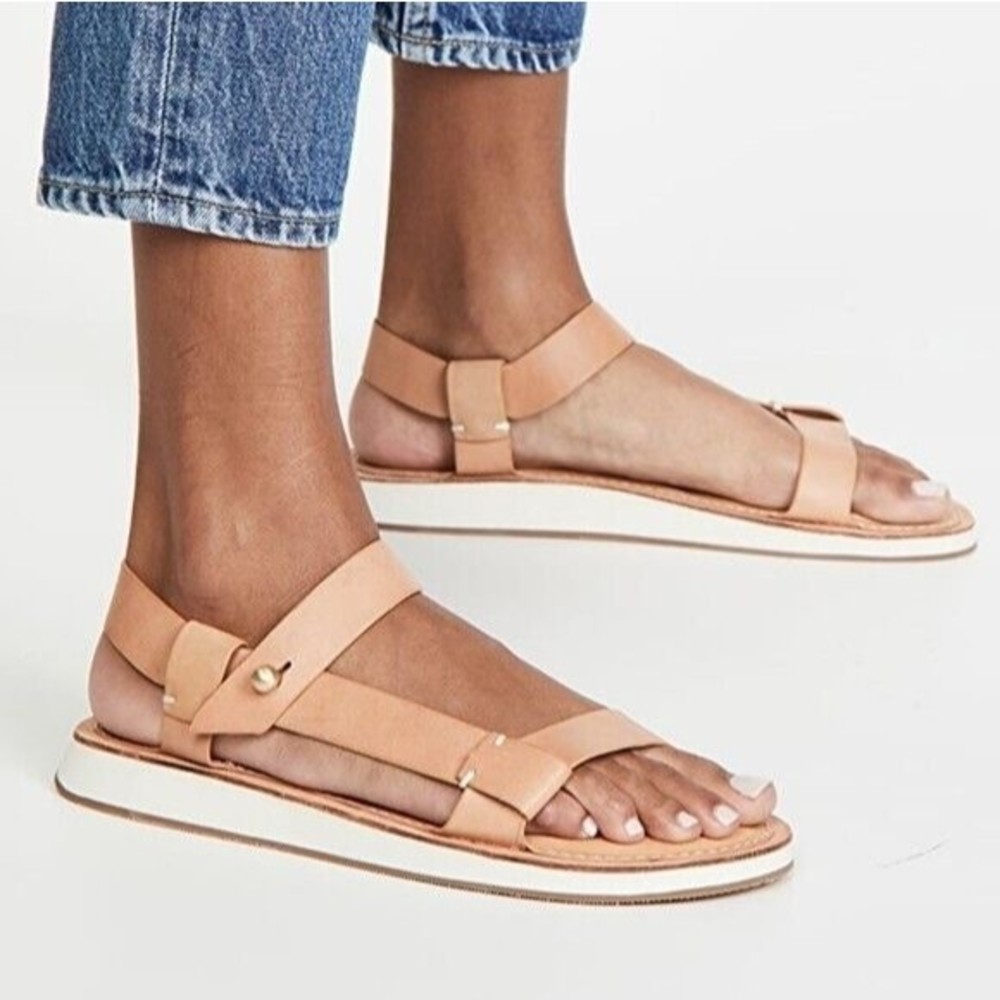 rag & bone Nude/Tan Leather Strappy Sandals